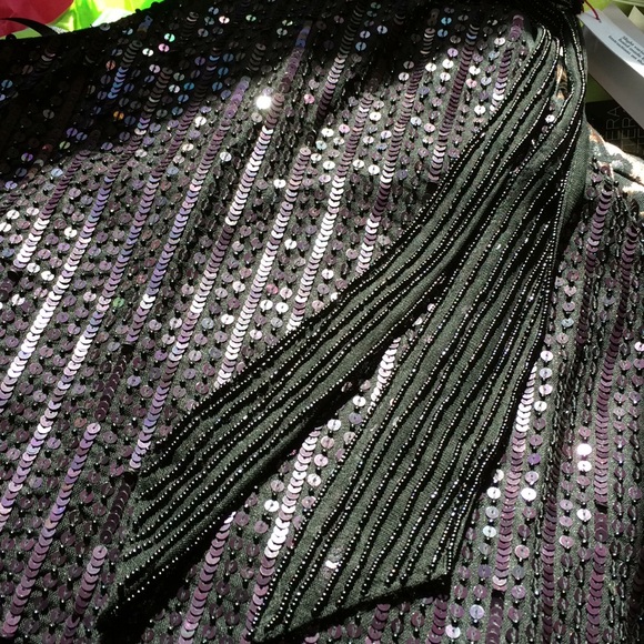 .Parker NWT Hand made  Black Beaded Top - Picture 5 of 9